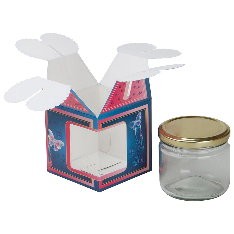 Small Attractive Gift Box with Transparent Window ( 4x4x7 Inches ) 9403