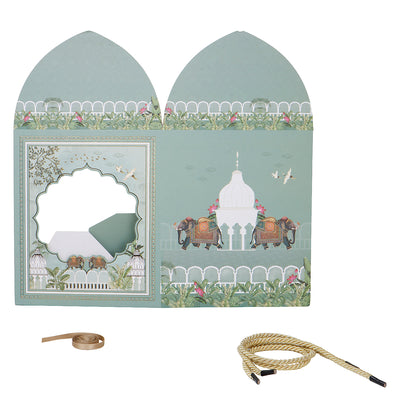 Hamper Box Multipurpose for Gifting and Packaging. Color: Green, Size: 7.25*7.25*12 Inches, Material: SBS 350 GSM from Nice Packaging