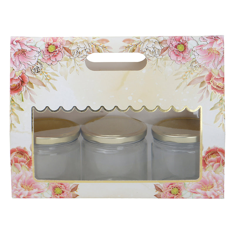 Floral Small Gift Box With Handle (10..5x3.75x8 Inches) 9517C
