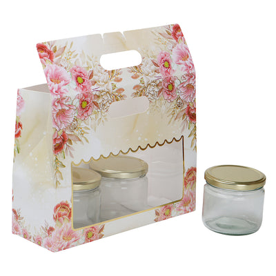 Floral Small Gift Box With Handle (10..5x3.75x8 Inches) 9517C