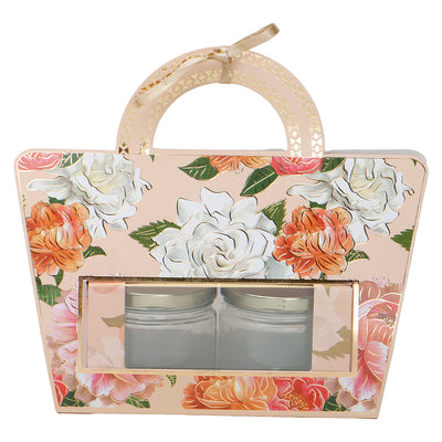 Floral Printed Hamper Box for gifting and packaging Size: 9.5*3.5*10.75 Inches, Color: Light Blush Floral, Material: SBS 230 GSM, Capacity: Up To 1kg from Nice Packaging