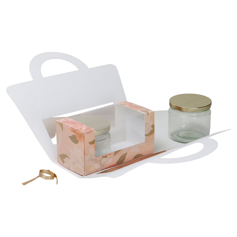 Floral Printed Hamper Box for gifting and packaging Size: 9.5*3.5*10.75 Inches, Color: Light Blush Floral, Material:&nbsp;SBS 230 GSM, Capacity:&nbsp;Up To 1kg from Nice Packaging