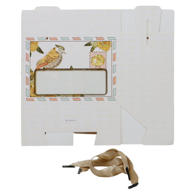 Beautiful Floral Printed Hamper Box (7x3.75x5.25 Inches) 9404A