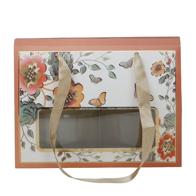 Beautiful Floral Printed Hamper Box (7x3.75x5.25 Inches) 9404