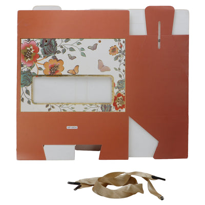 Beautiful Floral Printed Hamper Box (7x3.75x5.25 Inches) 9404