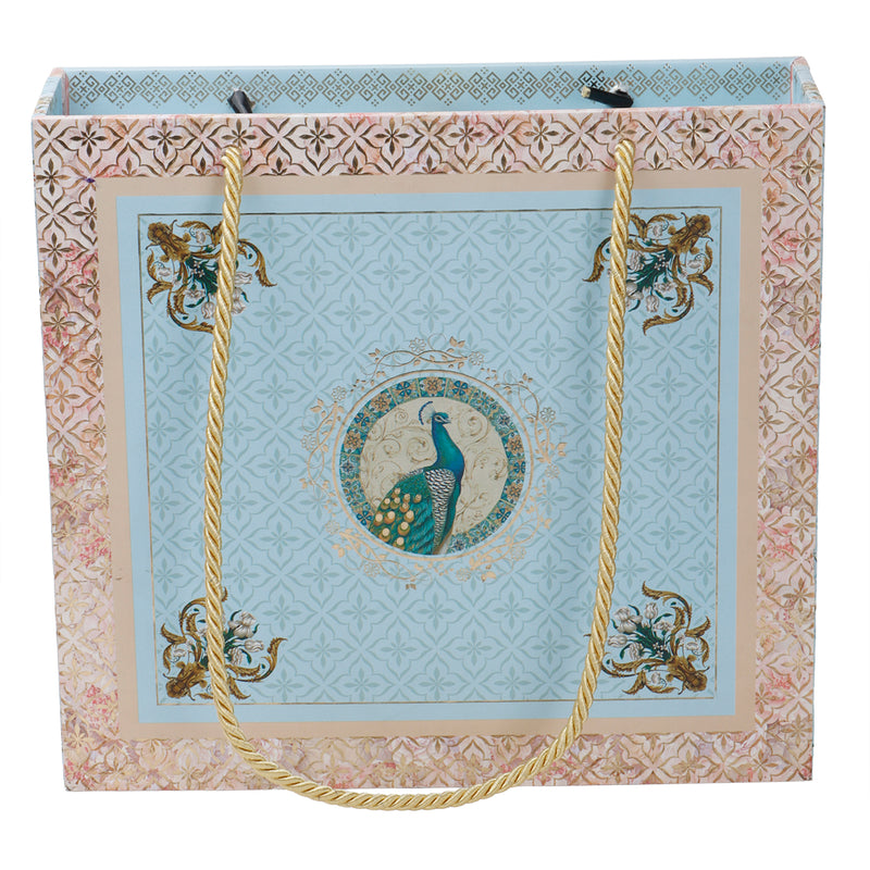 Floral MDF Hamper Box with 4 printed tins (11x10x3.5) Inch 9068A