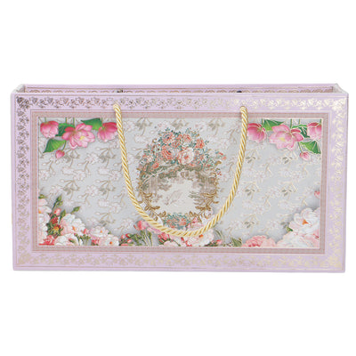 Floral MDF Hamper Box with printed 3 tins (13x7x3.5) Inch 9069