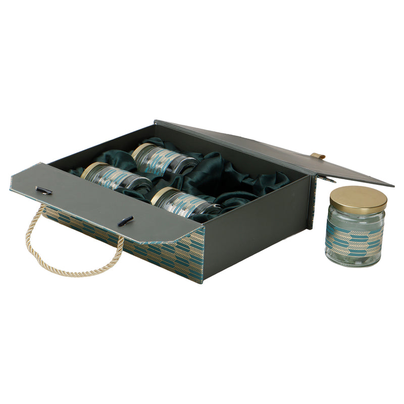 Magnetic Hamper Box with 4 jars (10.25x8.25x3) Inch 9091B