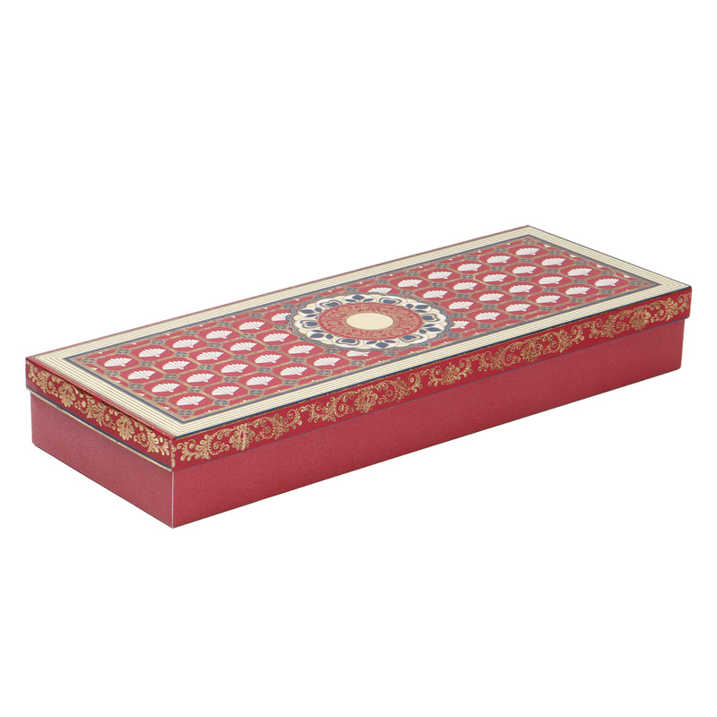 Beautiful Dry Fruit Box with 4 Compartment (15x5.5x2) Inch 9152
