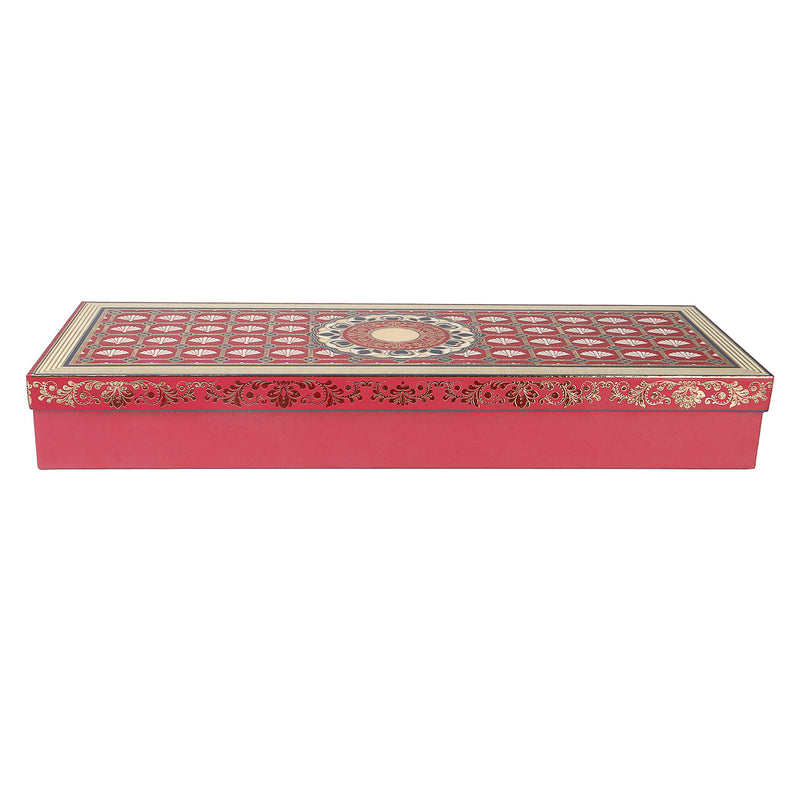 Beautiful Dry Fruit Box with 4 Compartment (15x5.5x2) Inch 9152