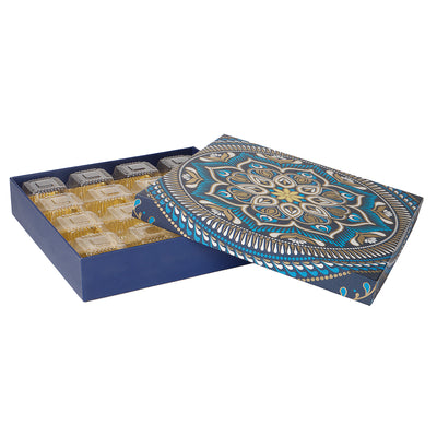 Premium Dry Fruit/Sweet Box with 16 cavity (7.5x7.5x1.5) Inch 9604