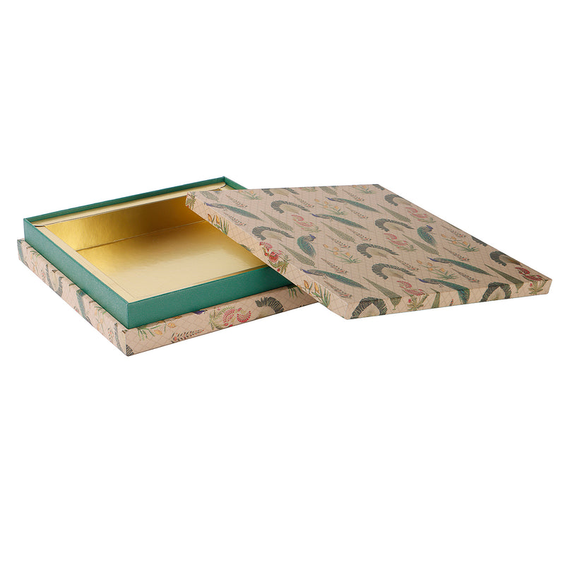 Floral MDF Dry Fruit/Sweet Box (9x9x1.75) Inch 9154