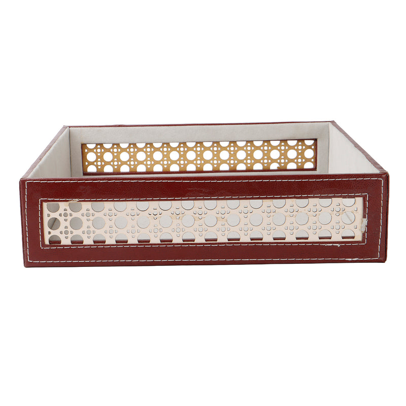 MDF Leatherite Tray (12x12x3) Inch 9101