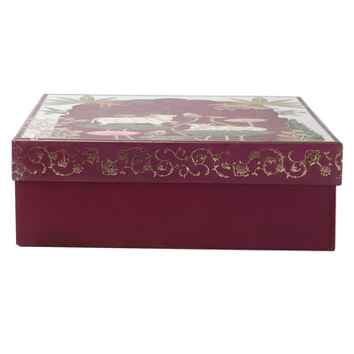 Pichwai Print Bhaji Boxes with 9 compartments including 4 jar & 9 cavity traditional festive design – Nice Packaging