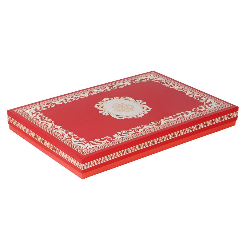 Beautiful Dry Fruit Box with 6 Compartment (14.5x9.5x1.5) Inch 9153