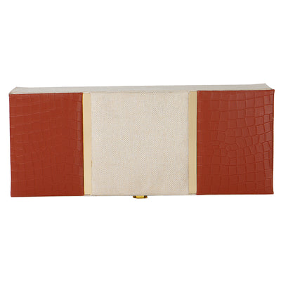 Elegant Leatherite Gift Box with 3 muskmelon jars (14x5.5x3.5) Inch 9096B