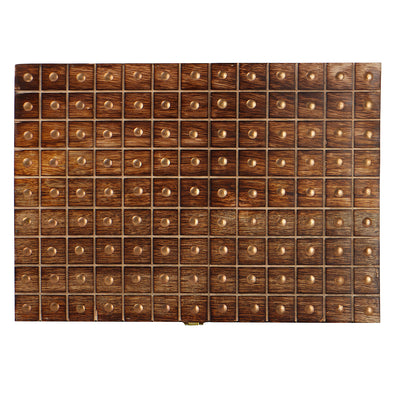Unique Wooden Hamper Box with 4 salsa jars & 8 cavity (14x10x4) Inch 9029