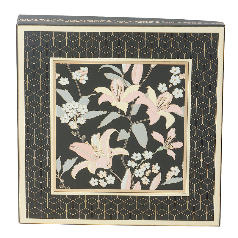 Floral Hamper Dry fruit Box with 4 compartments (10x10x1.5) Inch 9057