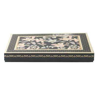 Floral Hamper Dry fruit Box with 6 compartments (14.25x10.25x1.5) Inch 9053