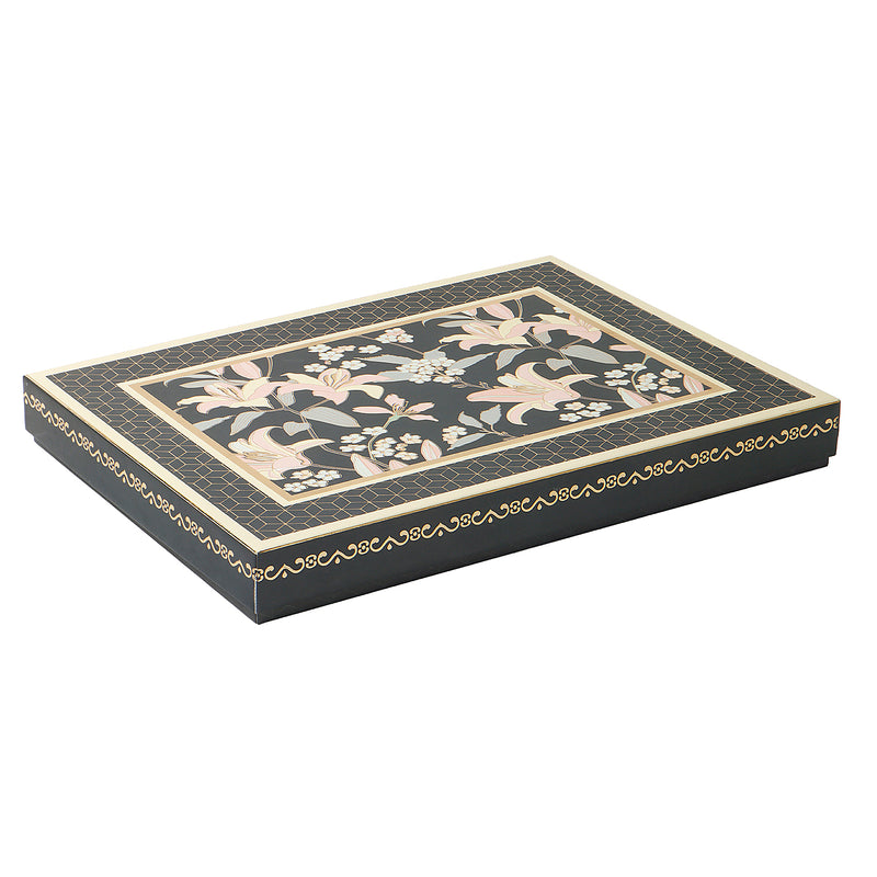 Floral Hamper Dry fruit Box with 6 compartments (14.25x10.25x1.5) Inch 9053