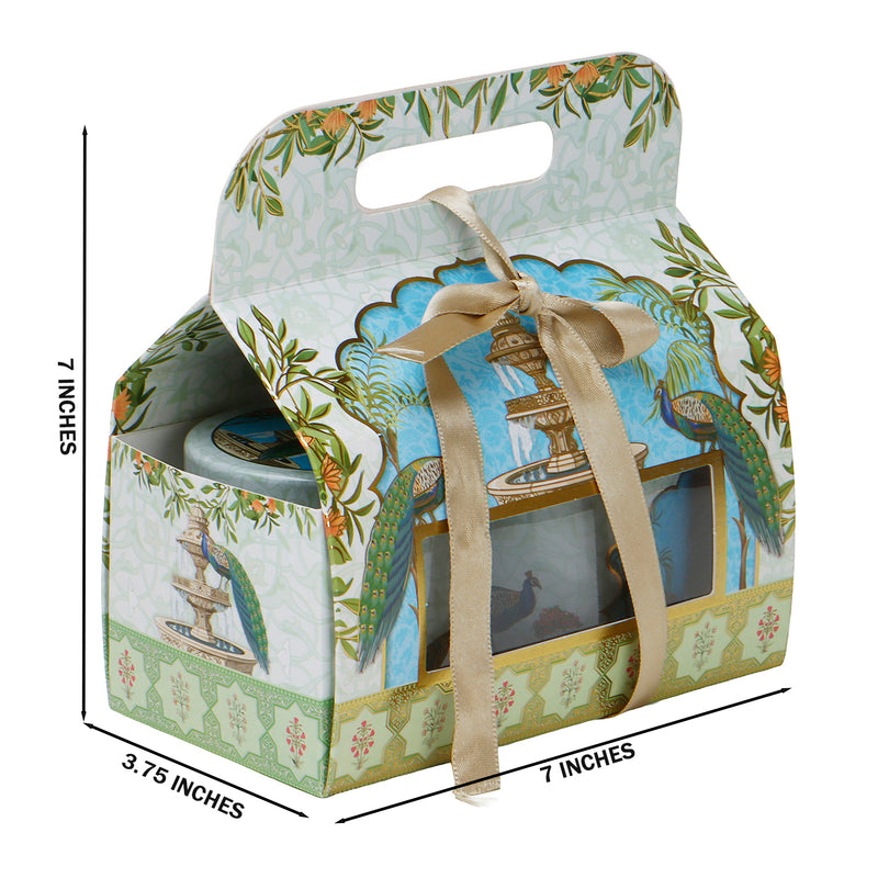 Pichwai Art Hamper Box ( 7x3.75x7 Inches ) 9502