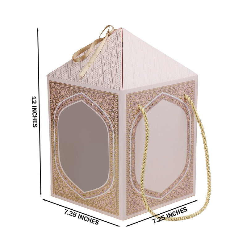 Hamper Box Multipurpose for Gifting and Packaging. Color: Oyster, Size: 7.25*7.25*12 Inches, Material: SBS 350 GSM from Nice Packaging