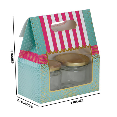 Small Gift  Box With Handle (7x3.75x8 Inches) 9518