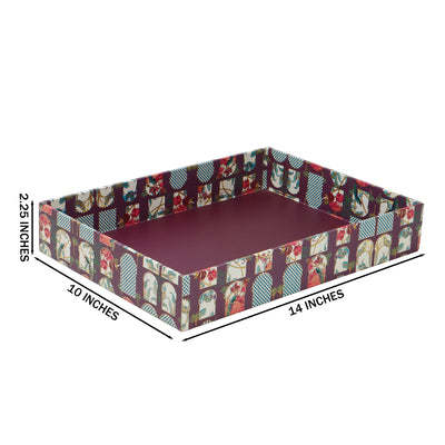 Attractive  MDF Multipurpose Tray (14x10x2.25 Inches) 9125