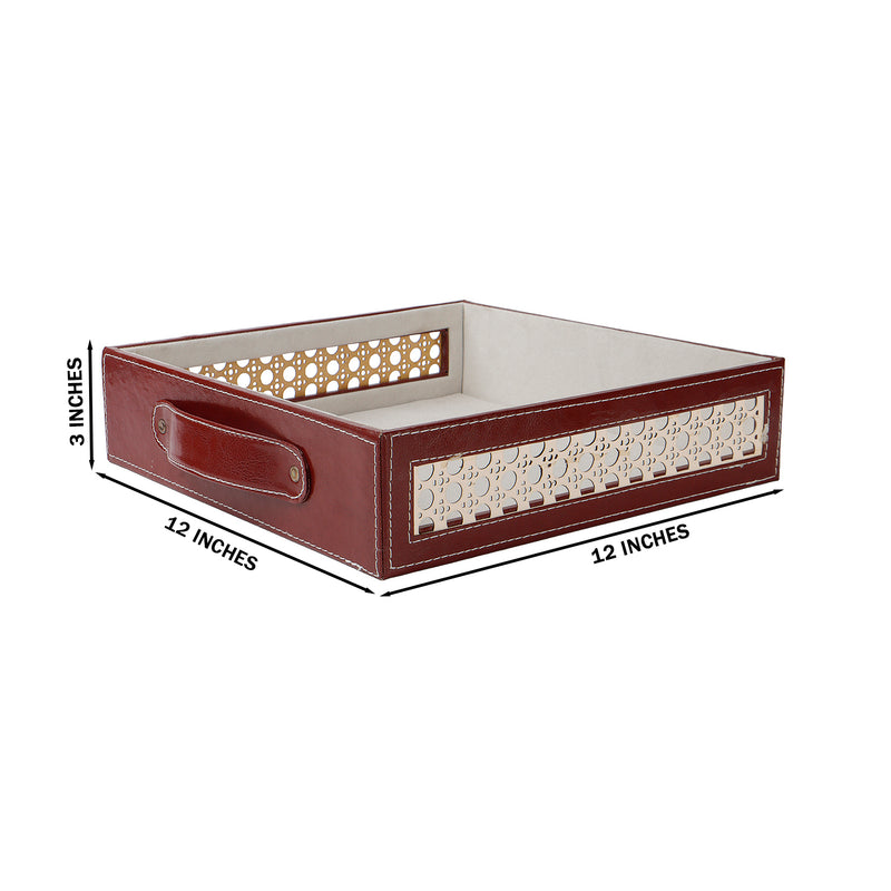 MDF Leatherite Tray (12x12x3) Inch 9101