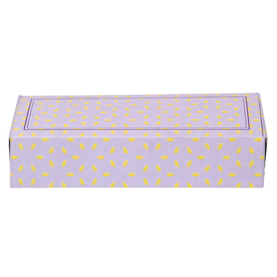 Purple printed box