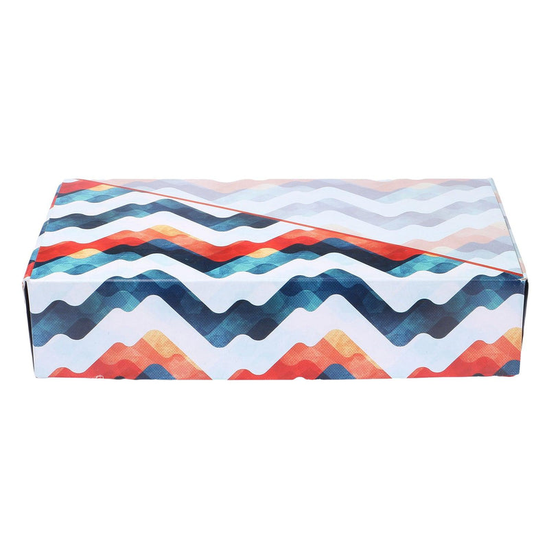 Blue Geometric Pattern Box | Small Gifting Box – Nice Packaging