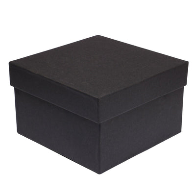 Black square hard board box