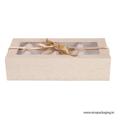 Khadi paper box with ribbon Box