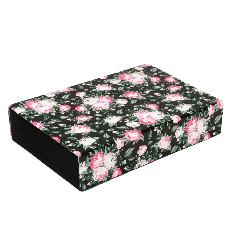 Black Floral print Box