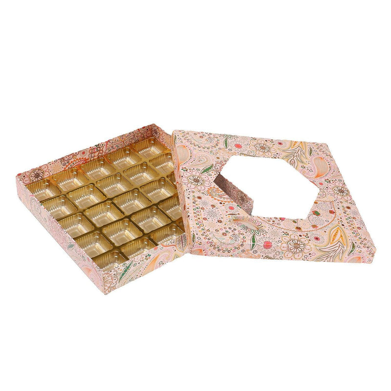 sweets box with 25 Golden cavity