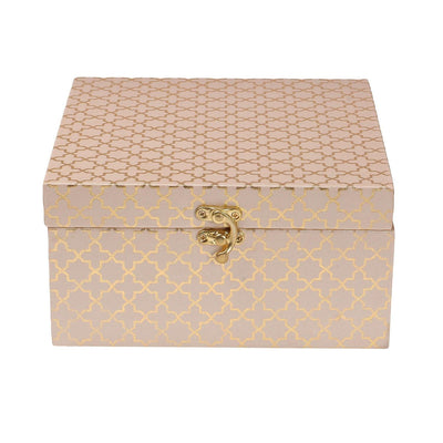 Fancy Stylish Golden Hamper Box