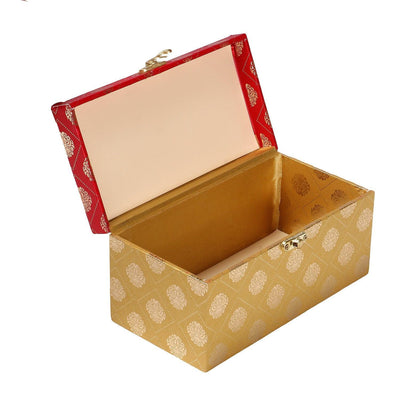 Fancy Stylish Red Golden Hamper Box