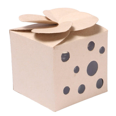 Brown designer small box with lock