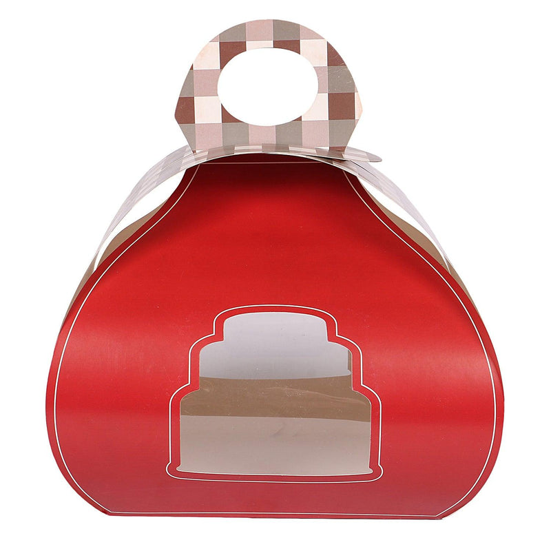 Nice cake red box with window 1/2 kg