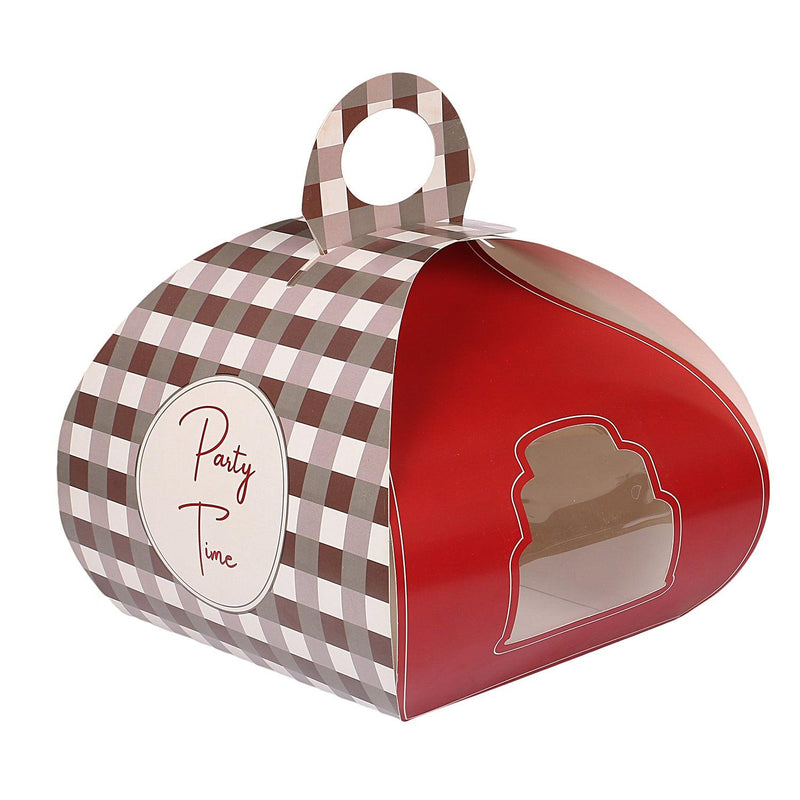 Nice cake red box with window 1/2 kg