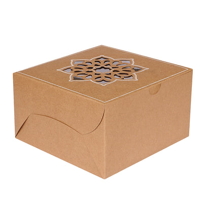 Take Away Paper Cake Boxes Wholesale Brown Sandwich Bakery Boxes with  Window  China Noodle Box Food Box  MadeinChinacom