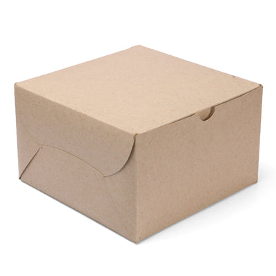 1/2 kg Brown Plain Cake Box