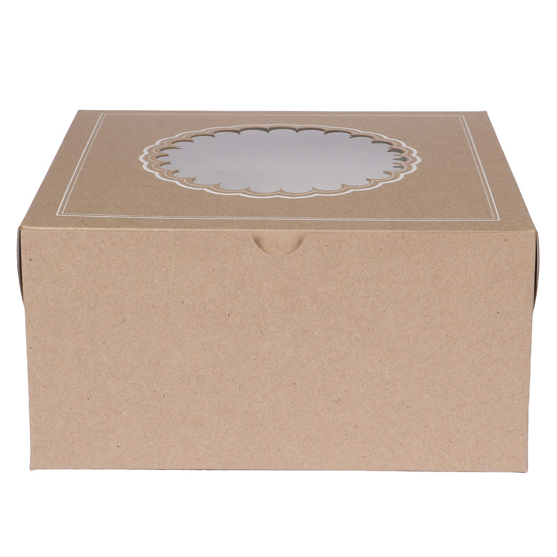1KG khaki brown plain cake box