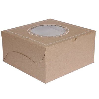 1KG khaki brown plain cake box