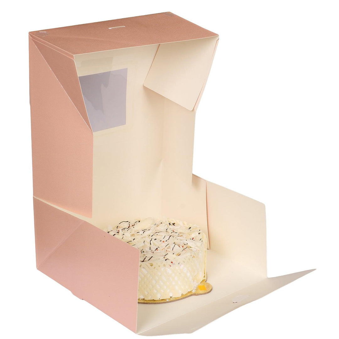 Best 1KG Summer Collection Cake Box with Window (10x10x5inch