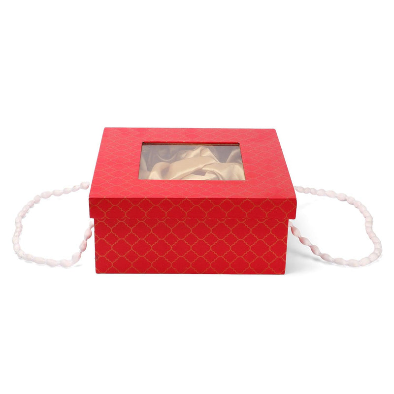 Red Hamper Box, With Handle Dori