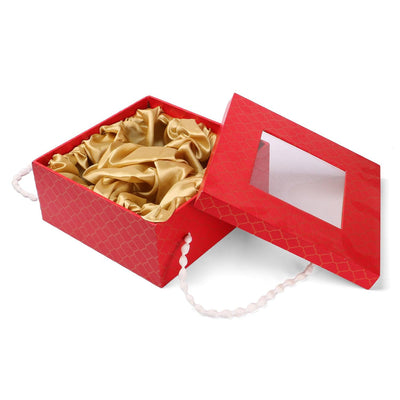 Red Hamper Box, With Handle Dori