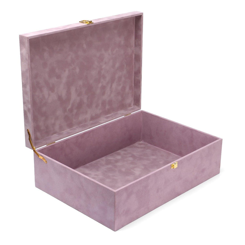 Purple Suede Hamper Box
