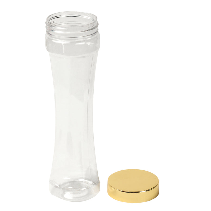 All purpose plastic jar with Golden cap (2x2x7.5 inches) PJ0001 - Nice Packaging