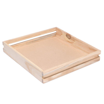 Pine wood tray for packing and Gifting (11x11x2inch) PN001 - Nice Packaging